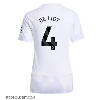 Manchester United Matthijs de Ligt #4 Udebanetrøje Dame 2025-26 Kortærmet Manchester United Matthijs de Ligt #4 Udebanetrøje Dame 2025-26 Kortærmet
